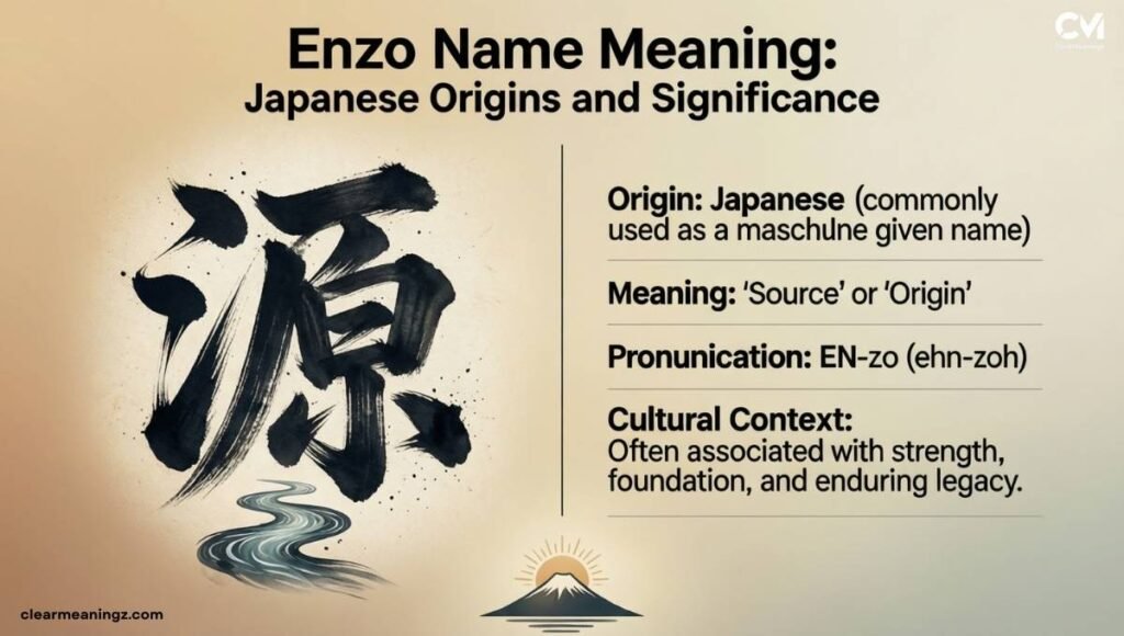 Enzo name meaning Japanese