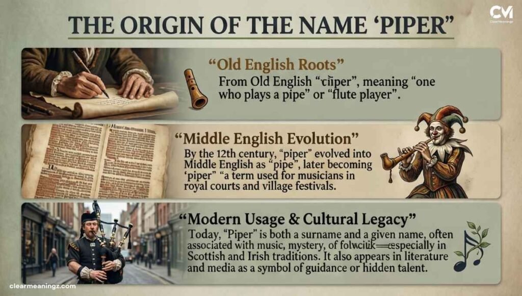 The Origin of the Name "Piper"