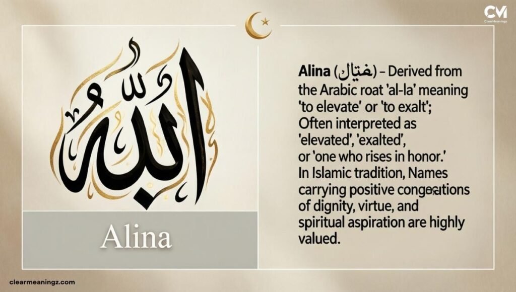 Alina Name Meaning in Islam