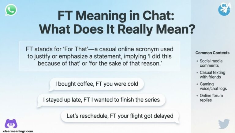 FT Meaning in Chat What Does It Really Mean