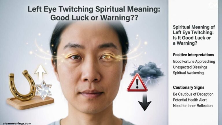 Left Eye Twitching Spiritual Meaning Good Luck or Warning