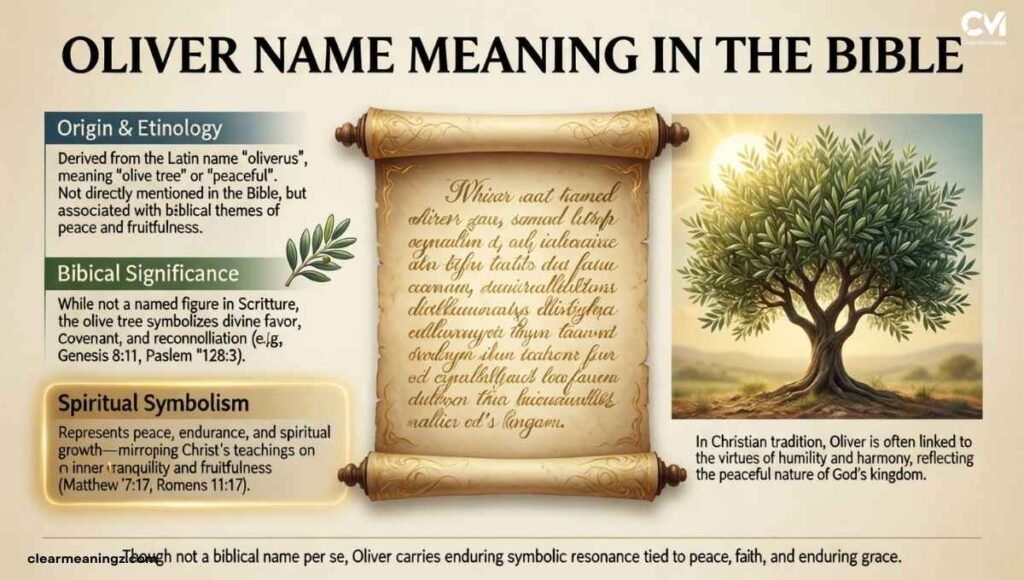 Oliver Name Meaning in Bible