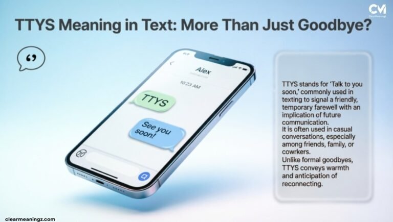 TTYS Meaning in Text More Than Just Goodbye