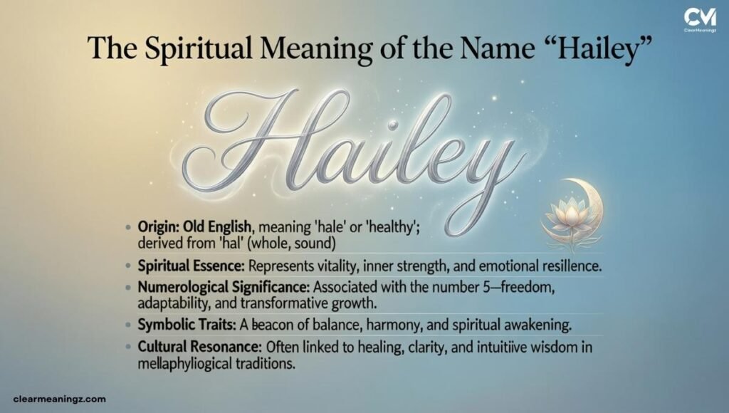 The Spiritual Meaning of the Name "Hailey"