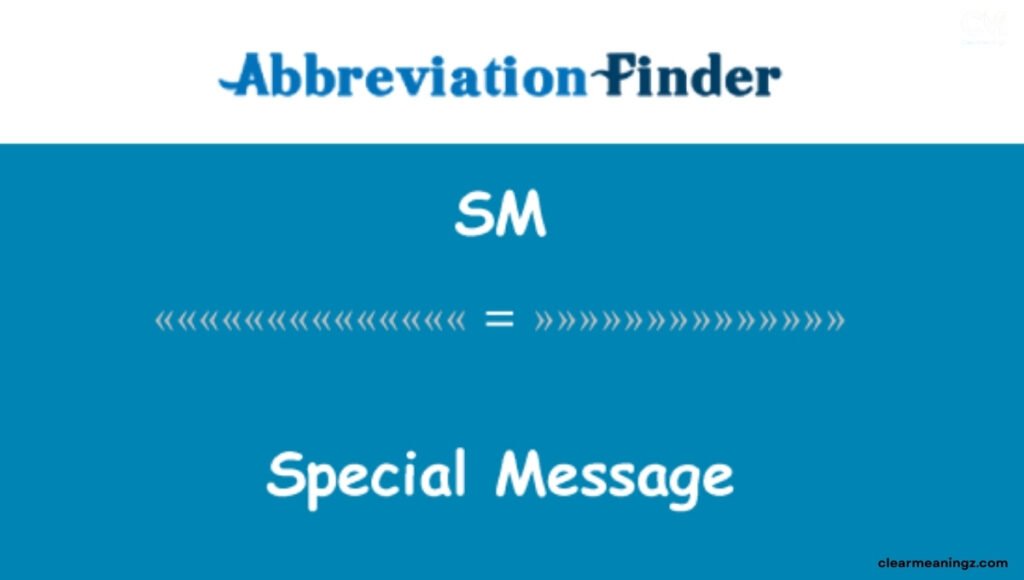 All Possible Meanings of "SM" in Texting