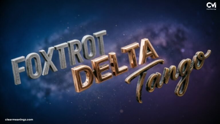 Foxtrot Delta Tango Meaning Secret Code or Just Slang