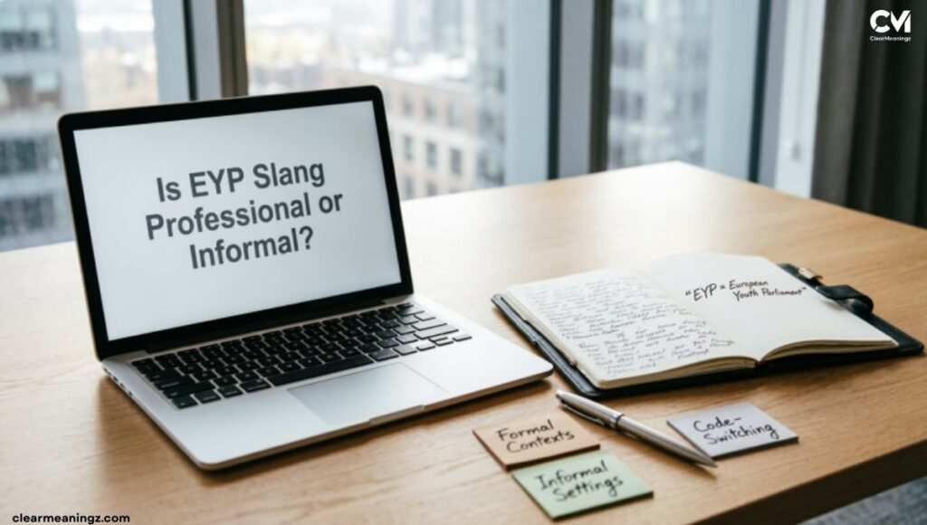 Is EYP Slang Professional or Informal?
