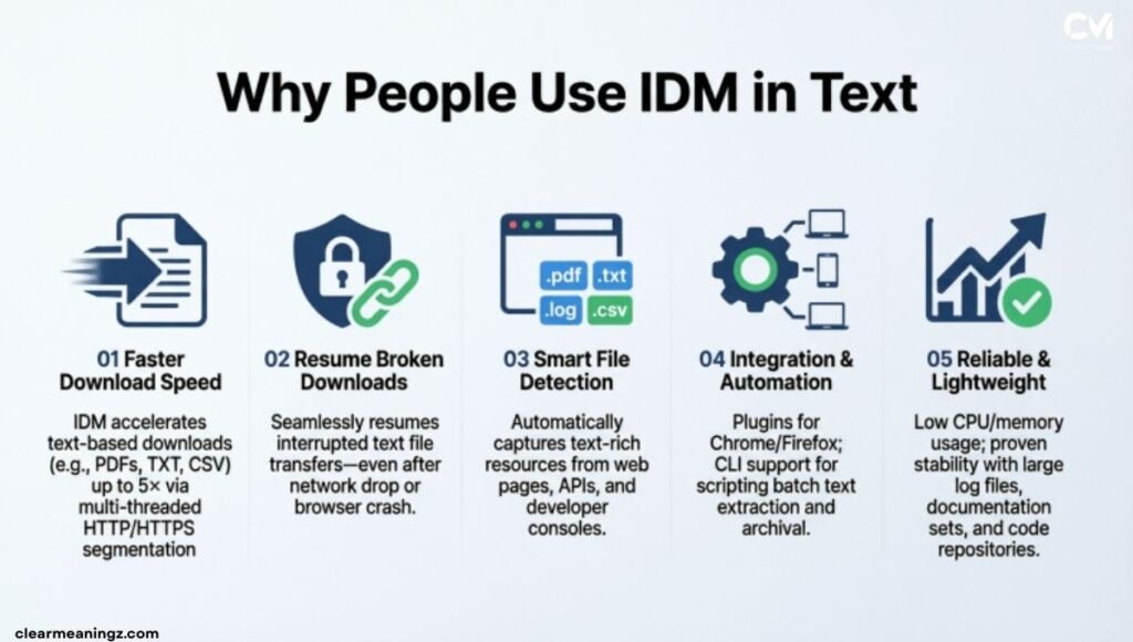Why People Use IDM in Text