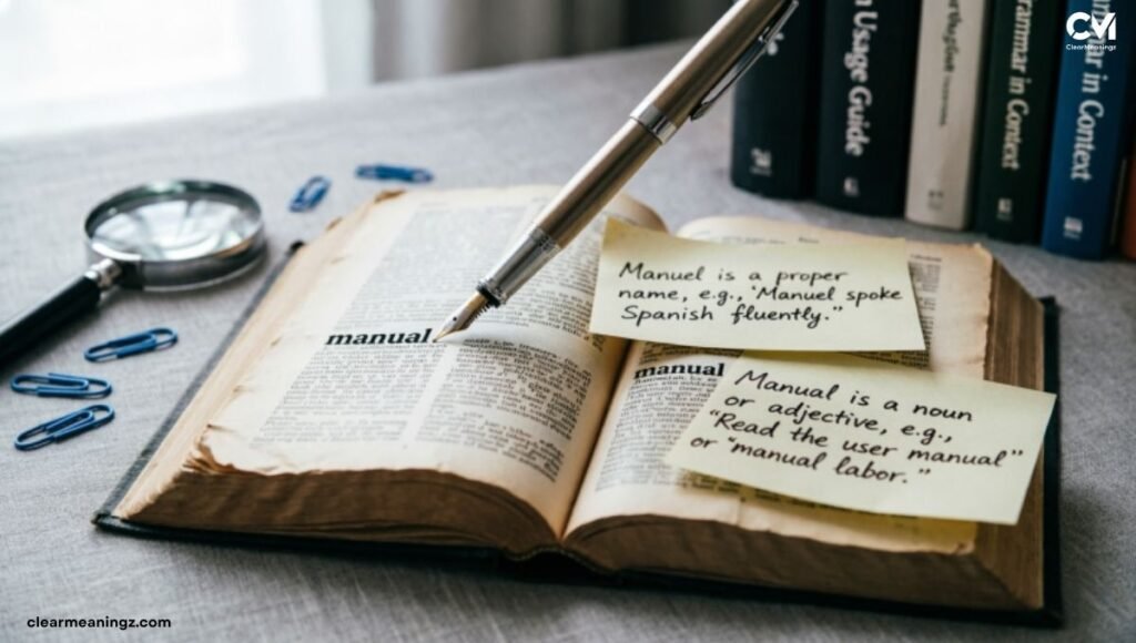How To Properly Use Manuel And Manual In A Sentence