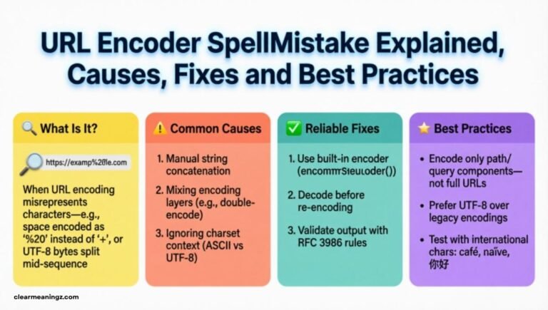 URL Encoder SpellMistake Explained, Causes, Fixes and Best Practices